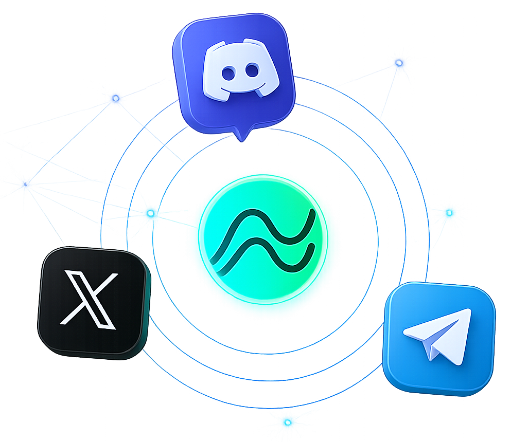 ClickOptions communities on Discord, X and Telegram